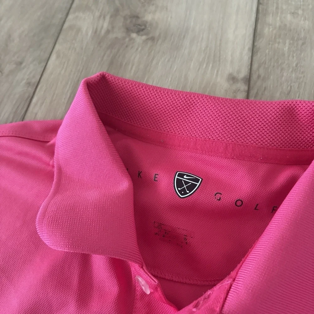 Nike Golf Tour Performance Dri-FIT Polo Shirt Men's XL Bright Pink Short Sleeve